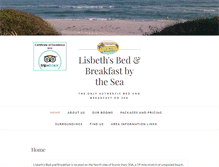 Tablet Screenshot of lisbethsbb.com